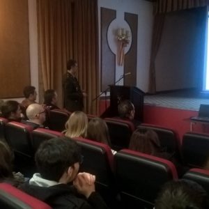 Visita alumnos de secundaria al CG FLO y Palacio de Capitanía