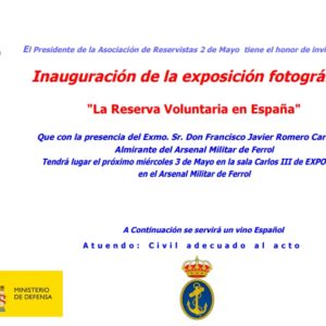 Exposición y concurso fotográfico,  «La reserva voluntaria en España»